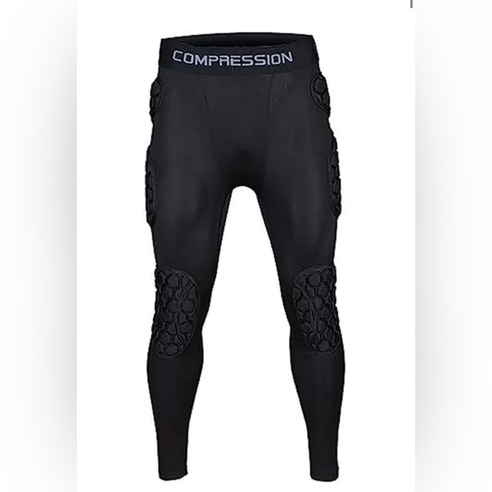 Men's Padded Football Protective Gear Set Training Pants for Soccer Basketball